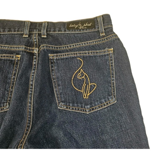 Baby Phat Denim - Vintage Baby Phat‎ Y2K Dark Wash Denim Jeans Size 9 Junior USA